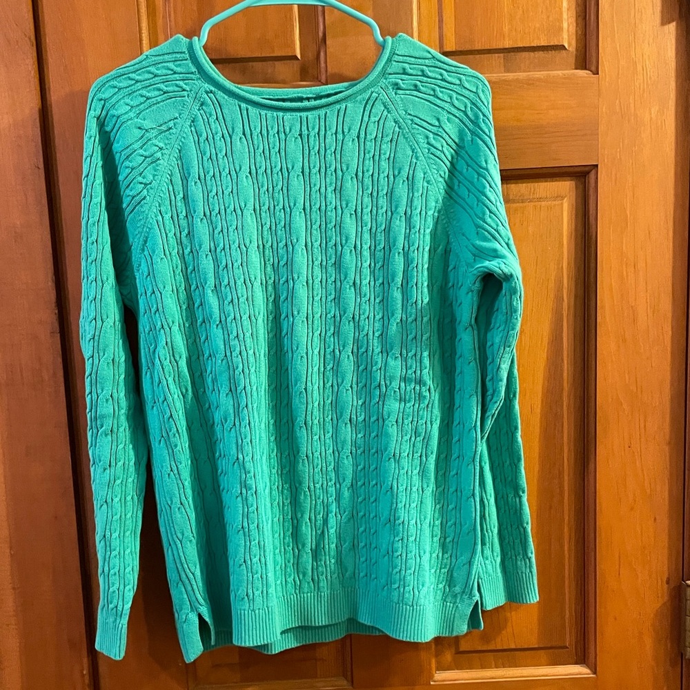 Lands End Cable Knit Sweater